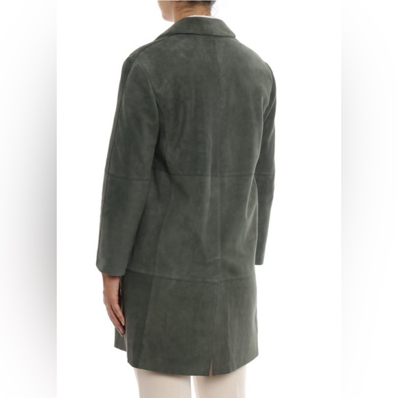 Weekend Max Mara Virtus suede goatskin leather short coat - Picture 4 of 9